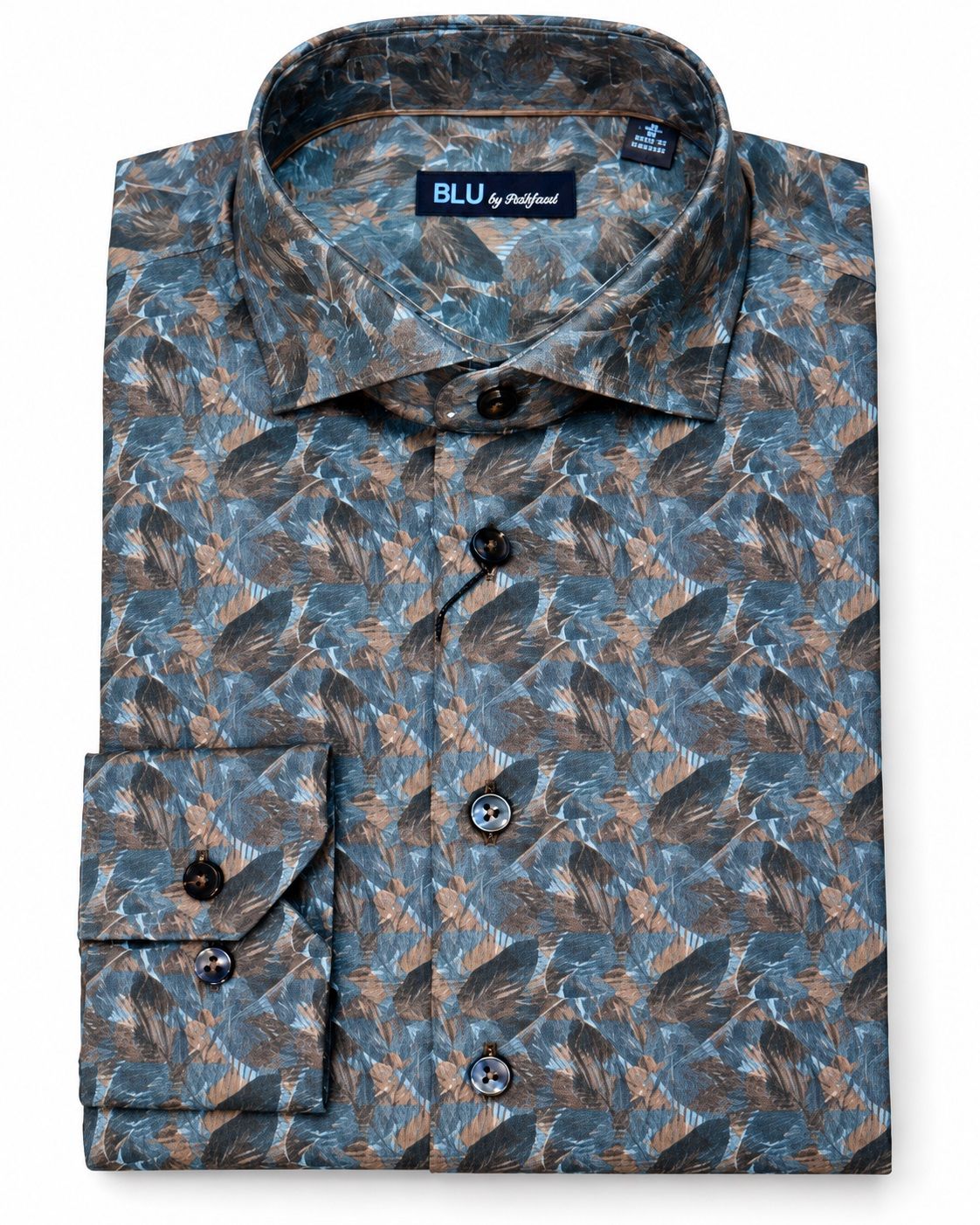 Chemise sport manches longues BLU (70-BRUN - 262963) MODÈLE: B2652263
