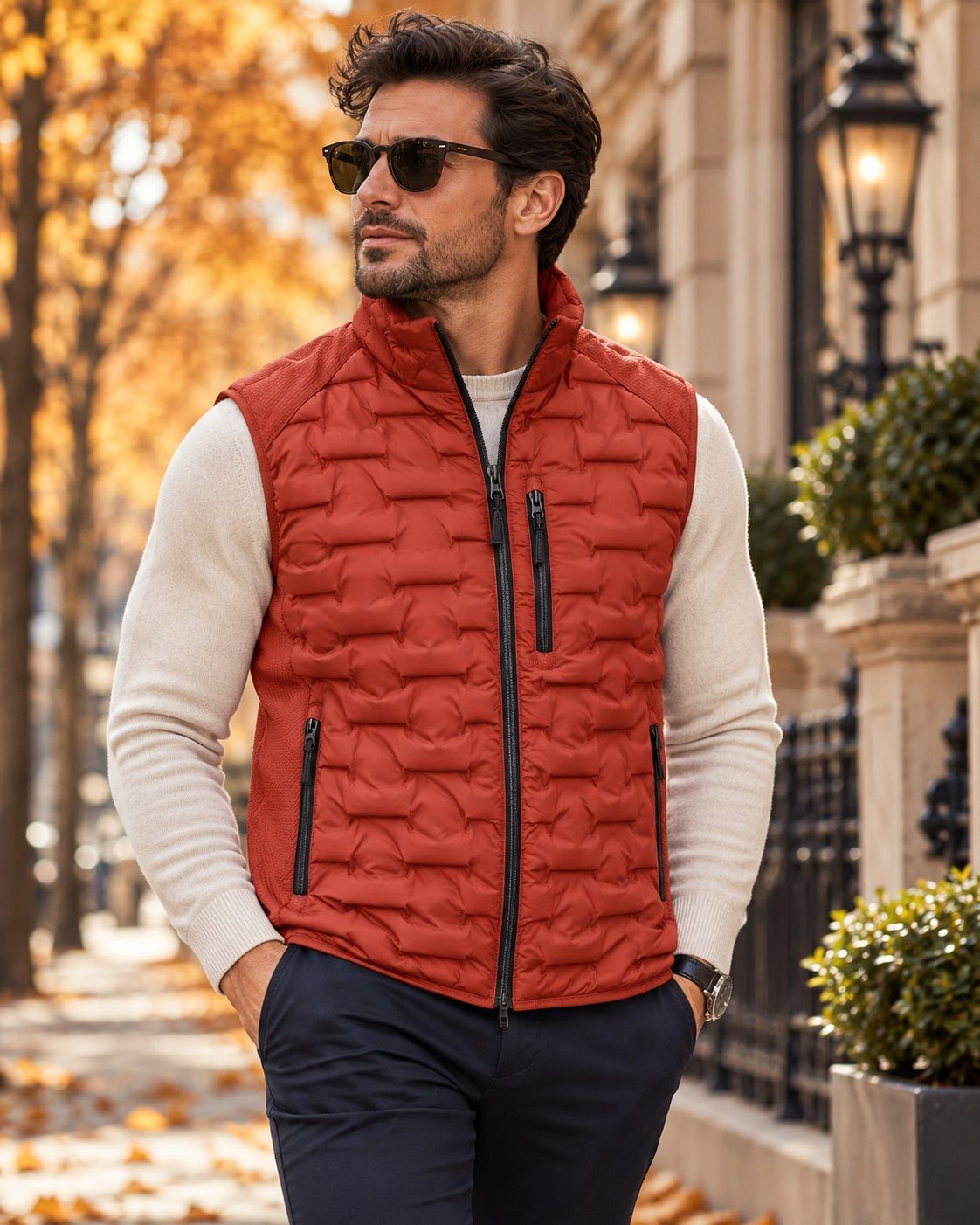 Veste sans manche CASA-MODA (491-ORANGE - 262968) MODÈLE: 126430053
