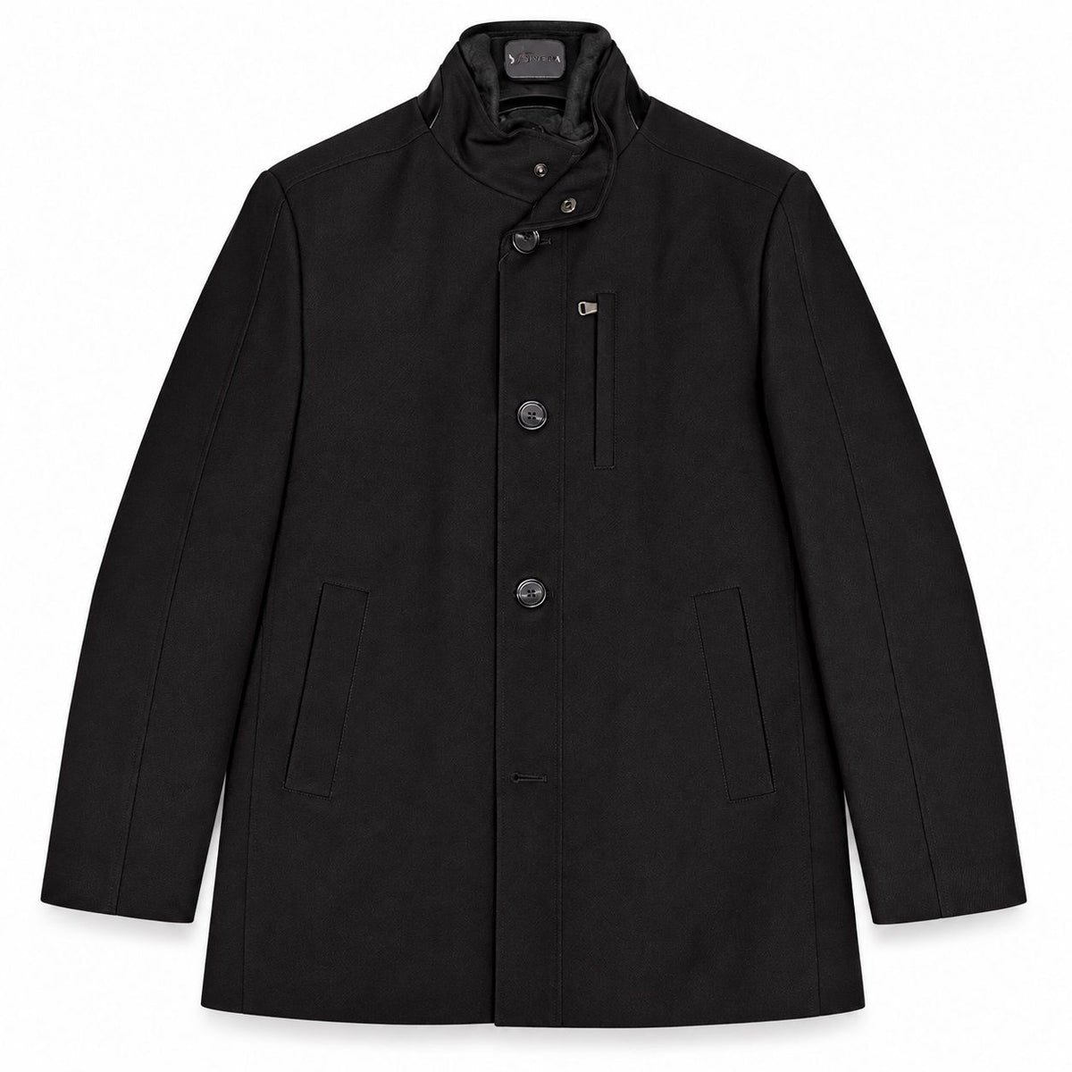 Manteau 3/4 en lainage LIEF HORSENS (NOIR - 262969) MODÈLE: C002-LUCA 2
