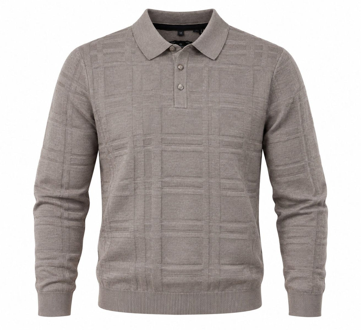 Polo en tricot manches longues POINT ZERO (CASHEW/CAMEL - 262981) MODÈLE: 7663698