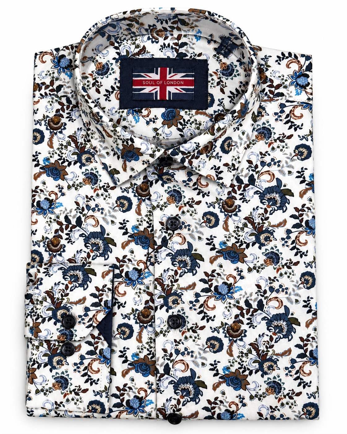Chemise sport manches longues SOUL of LONDON (102-MULTI - 262984) MODÈLE: SOSL262748