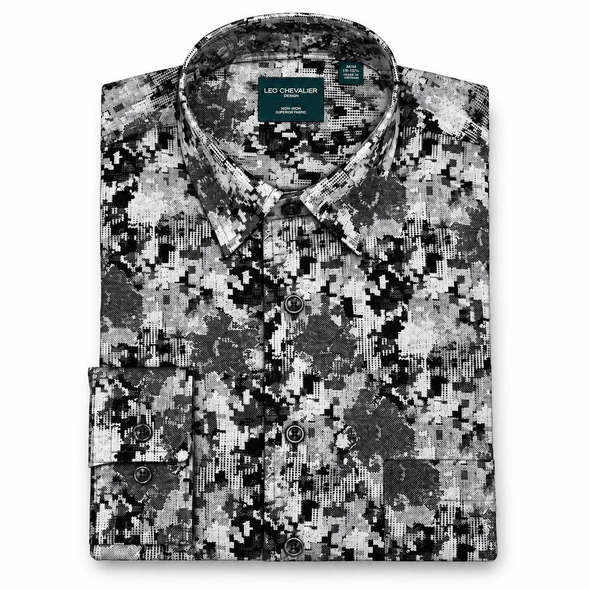 CHEMISE MANCHES LONGUES LEO CHEVALIER (NOIR - 262993) MODÈLE: 627460