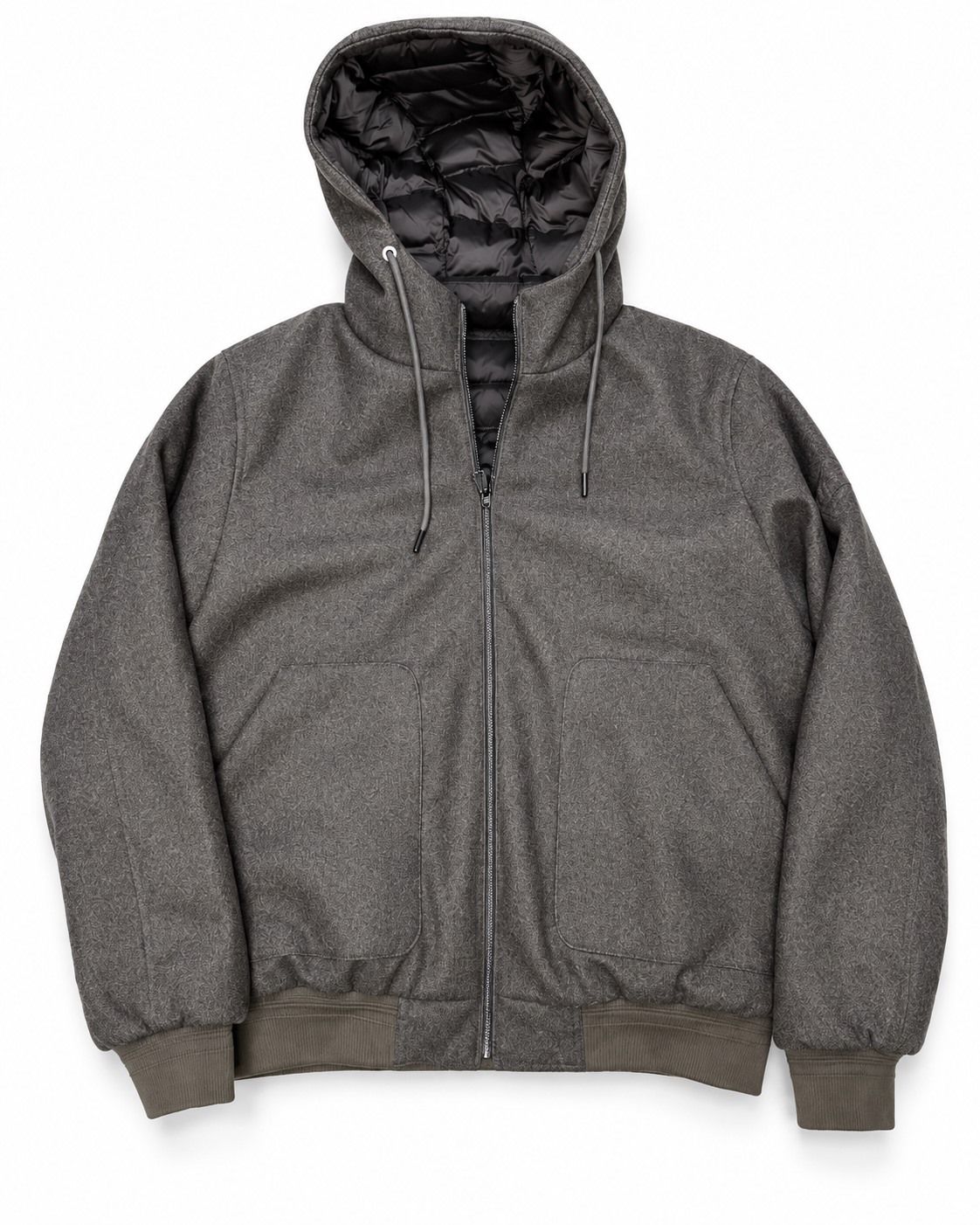 Manteau style bomber en lainage POINT ZERO (TAUPE - 263019) MODÈLE: 7768431
