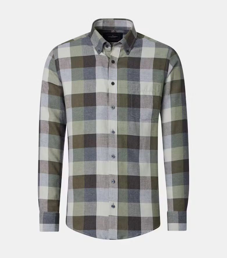 Chemise sport manches longues flanel CASA-MODA (300-GREEN - 263030) MODÈLE: 126132370