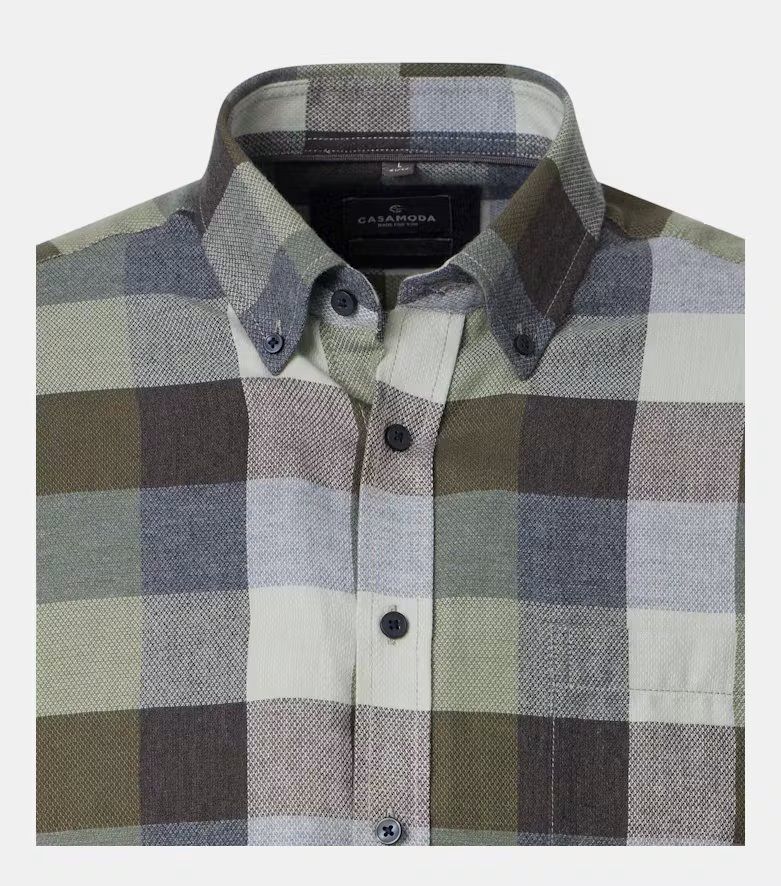 Chemise sport manches longues flanel CASA-MODA (300-GREEN - 263030) MODÈLE: 126132370