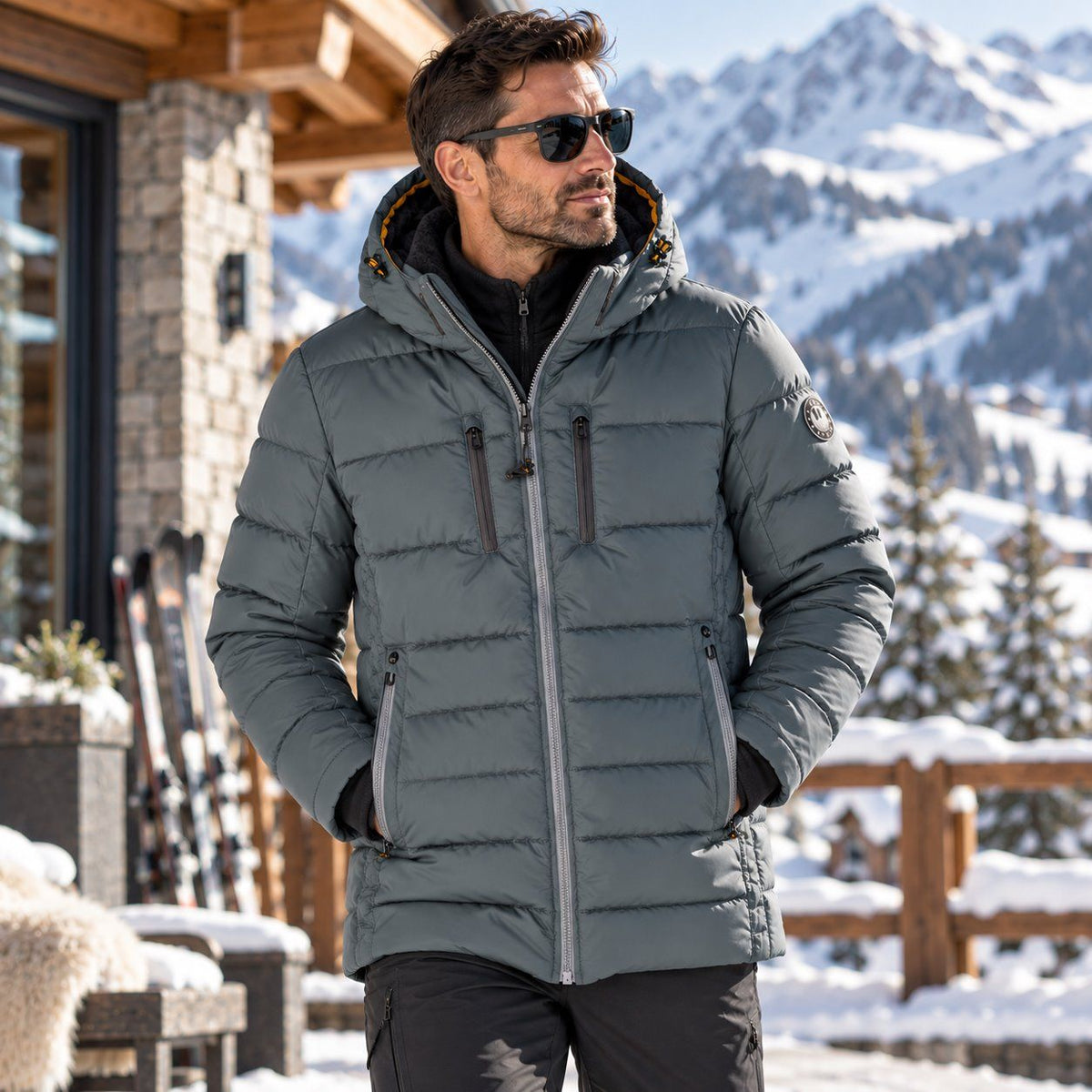 Manteau d'hiver 3/4 J.GRILL (341-VERT - 263044) MODÈLE: 3634