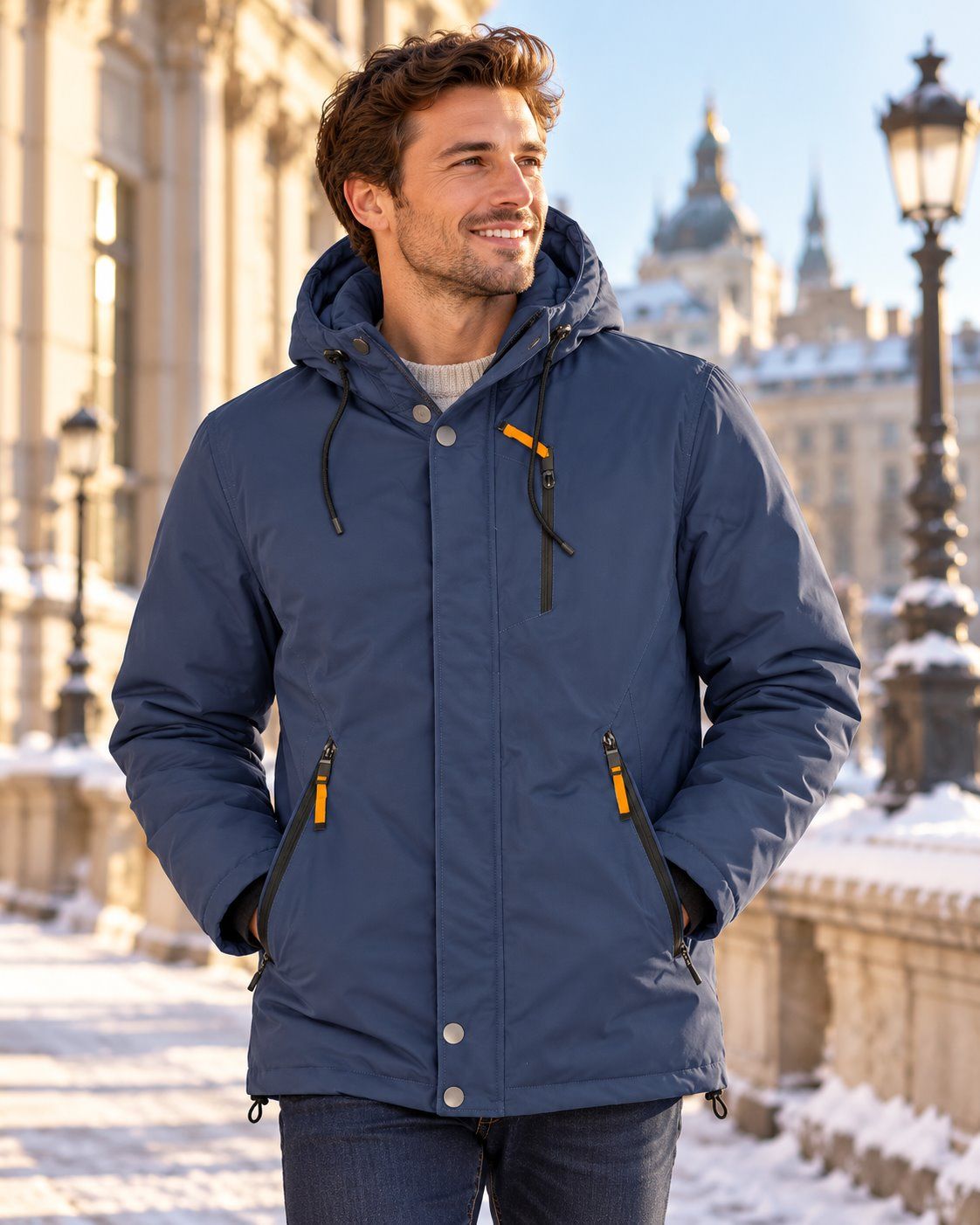 Manteau d'hiver 5/8 PLONGÉ (MARINE - 263048) MODÈLE: 80650