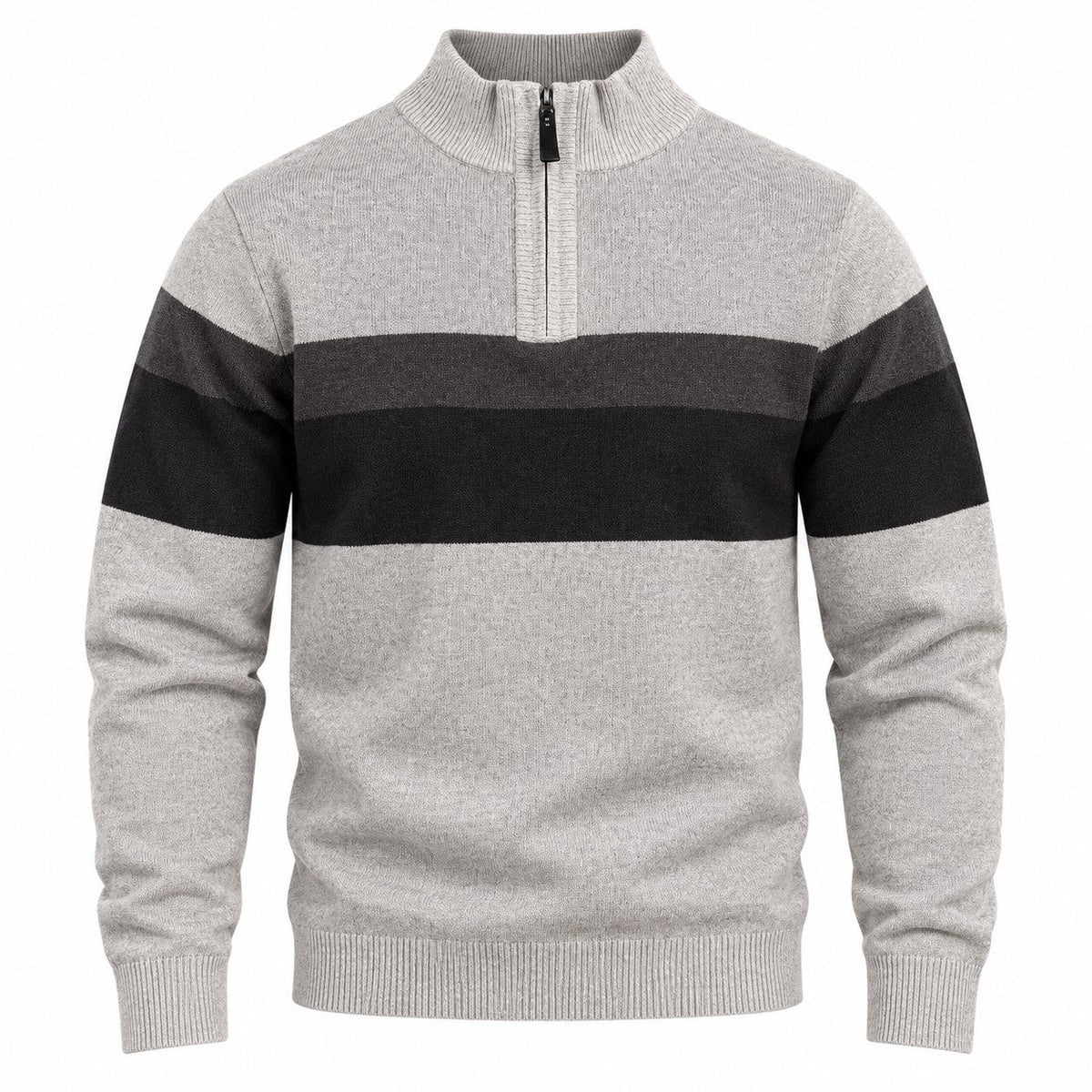 Chandail col montant à zip SOUL of LONDON (203-BEIGE - 263073) MODÈLE: SOSW262306