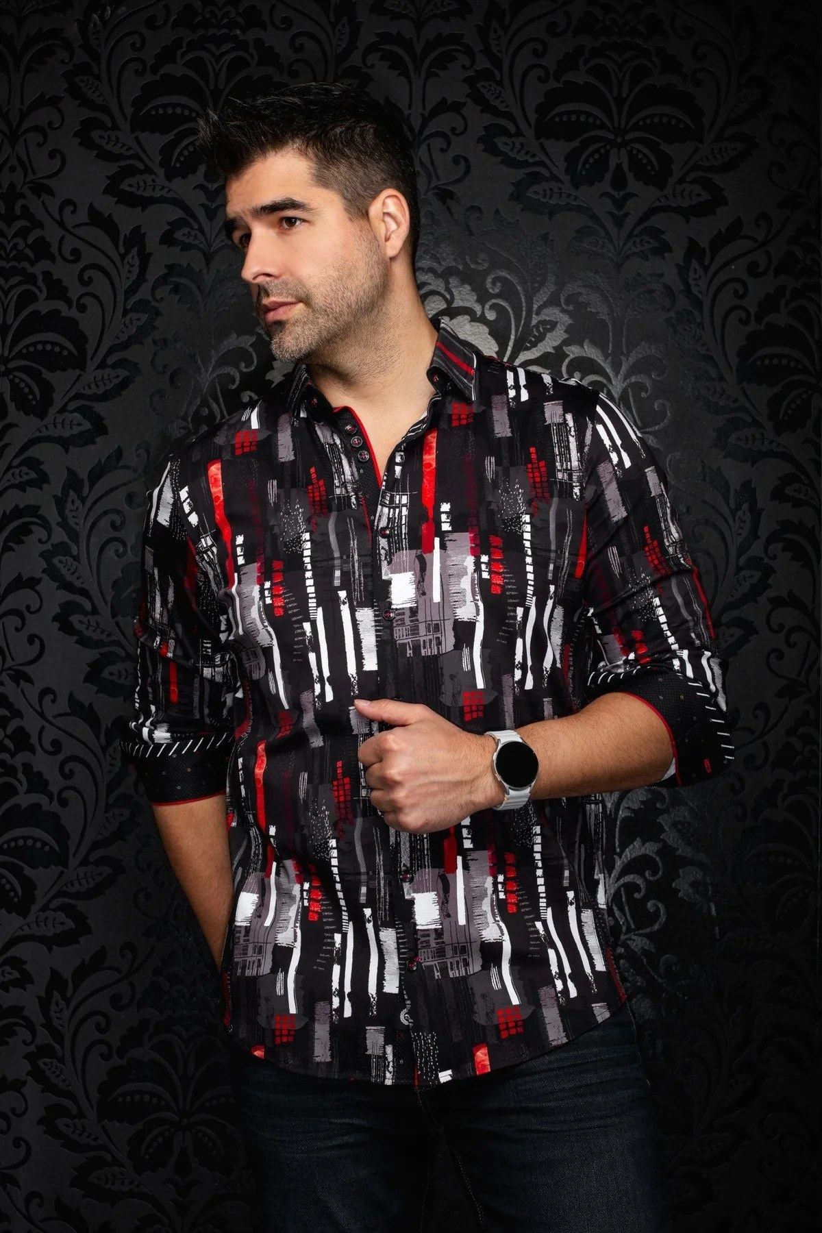 (BLACK/RED - 263075) MODÈLE: BEAUMONT