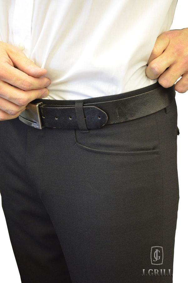 Pantalon habillé lavable J.GRILL (4200-NOIR - 13470) MODÈLE: DANIEL
