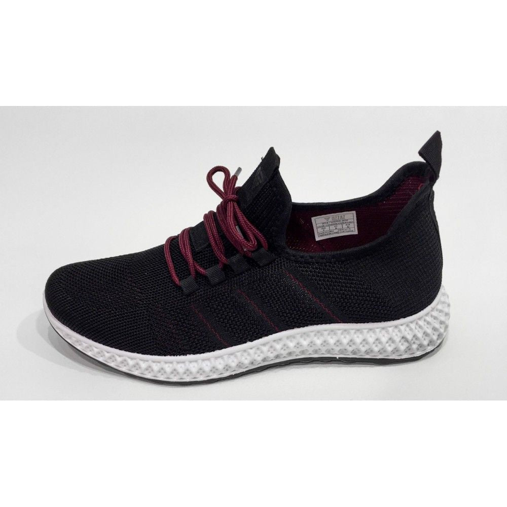 Sneaker noir (NOIR/BURG - 18666) MODÈLE: S-501243