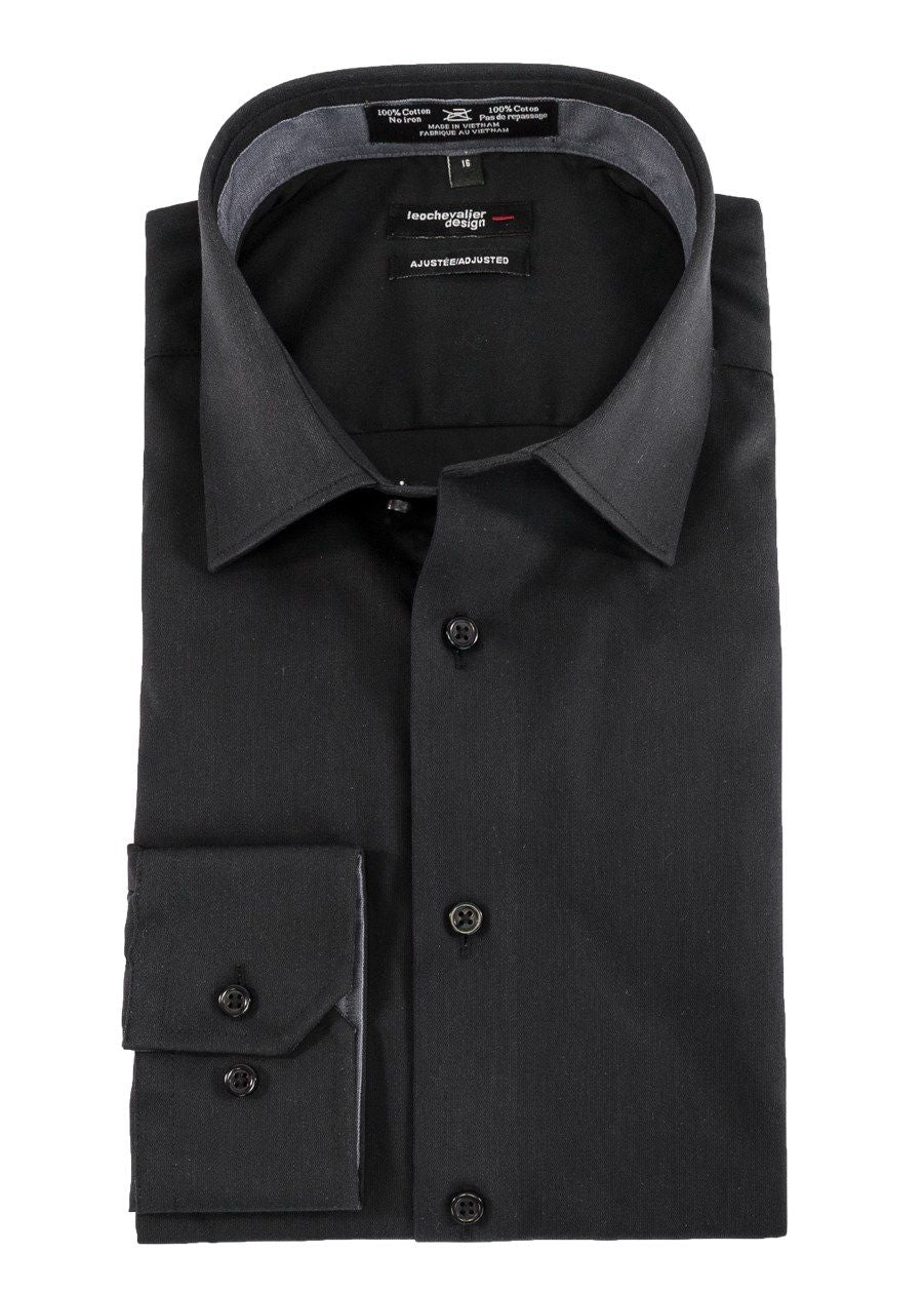 Chemise habillée Leo Chevalier (09-NOIR - 20120) MODÈLE: 225161