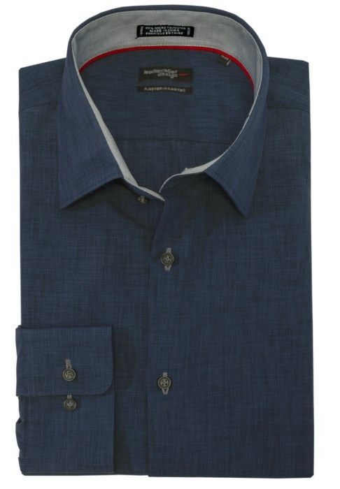 230217-Chemise habillée pour homme LÉO CHEVALIER (16-INDIGO - 230217) MODÈLE: 225157*