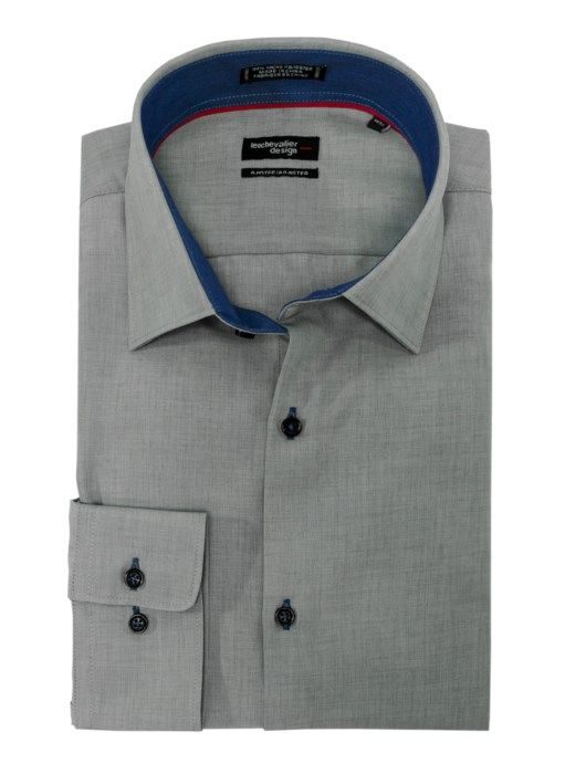 230217-Chemise habillée pour homme LÉO CHEVALIER (31-LT GREY - 230217) MODÈLE: 225157*