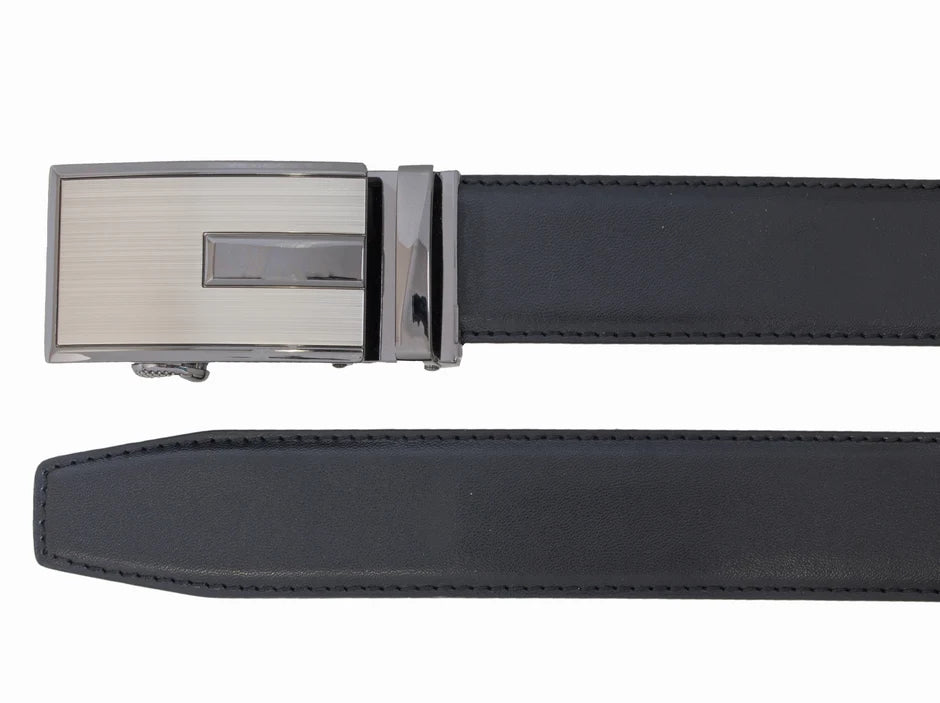 Ceinture CUSTOM LEATHER ajustable à cliquet  (04-NOIR - 240875) MODÈLE: 10309