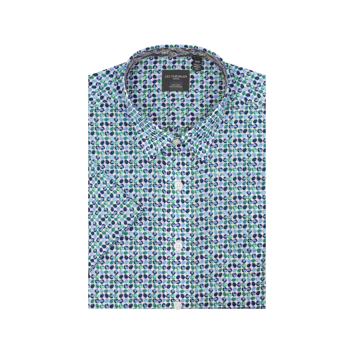 Chemise LEO CHEVALIER sport manches courtes (52-MINT - 241082) MODÈLE: 622364
