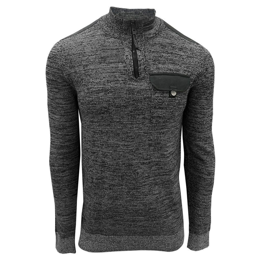 Chandail col montant a zipper POINT ZERO (NOIR - 241253) MODÈLE: 7363447
