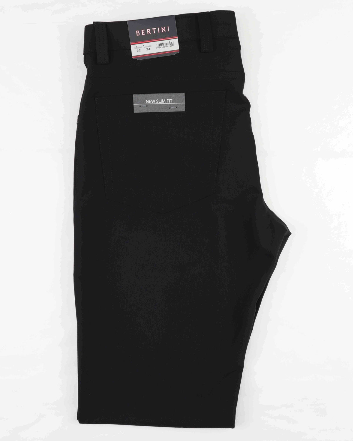 Pantalon jambe étroite habillé BERTINI (001-NOIR - 251719) MODÈLE: 1564M159