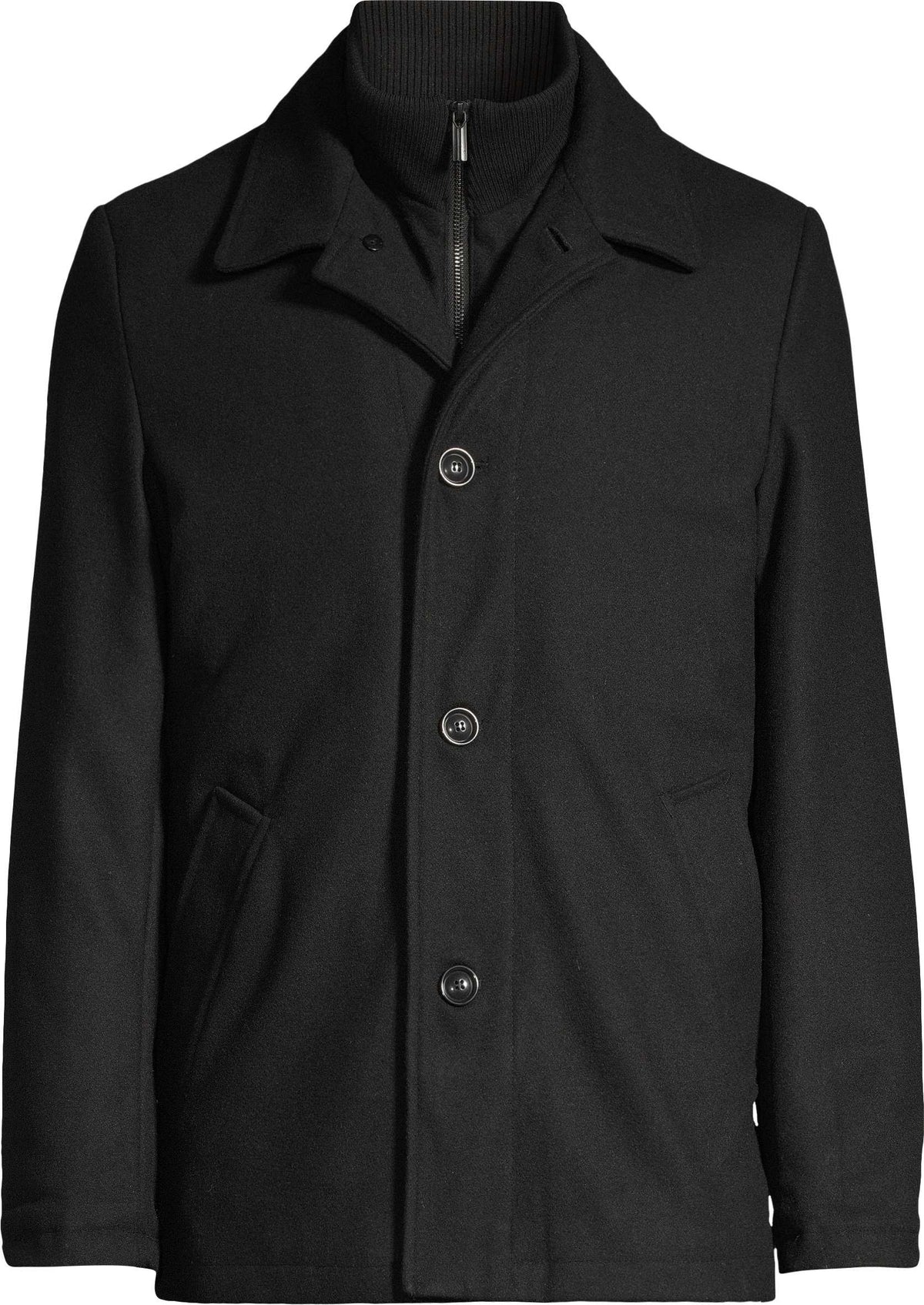 Manteau de lainage 3/4 SOUL of LONDON (001-NOIR - 252024) MODÈLE: SODC000414