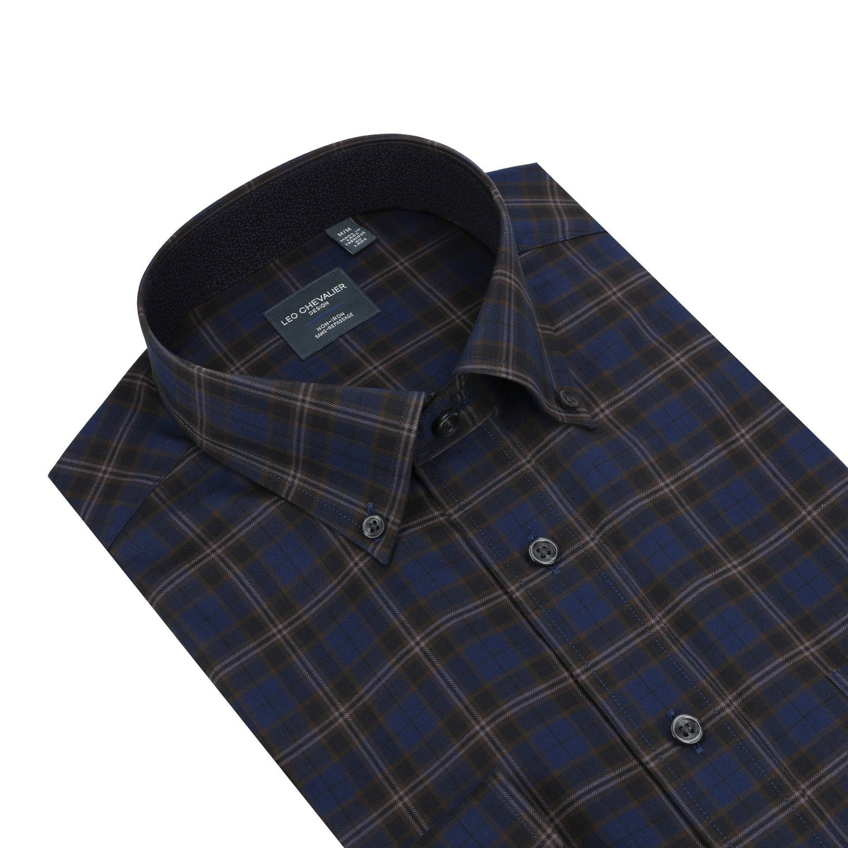 Chemise sport manches longues LEO CHEVALIER (19-MARINE - 252056) MODÈLE: 625483
