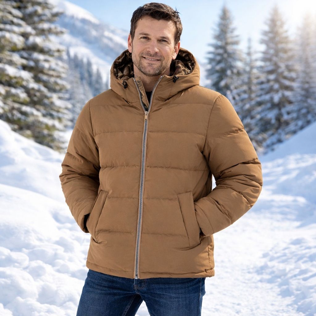 Manteau d'hiver avec capuchon PROJEK (CARAMEL - 252195) MODÈLE: 147518