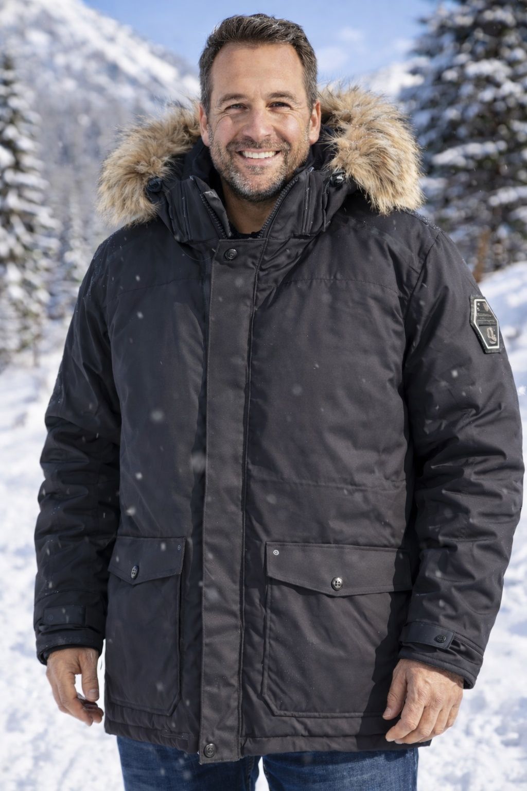 Manteau d'hiver, 3/4, -40 celcius, POINT ZERO (NOIR - 252212) MODÈLE: 7568106F