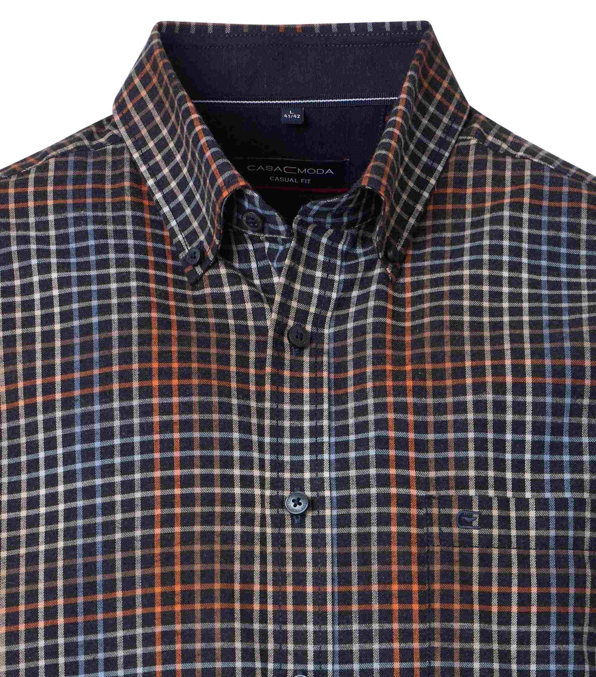Chemise sport en flanelle CASA-MODA (450-TANGERINE - 252268) MODÈLE: 454486900