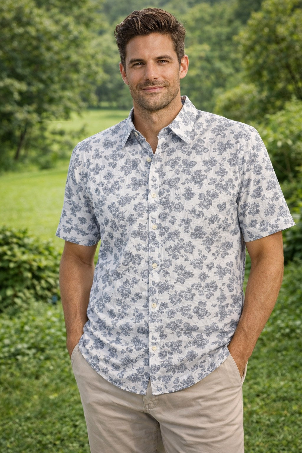 Chemise sport manches courtes PROJEK (BLANC - 262389) MODÈLE: 148242