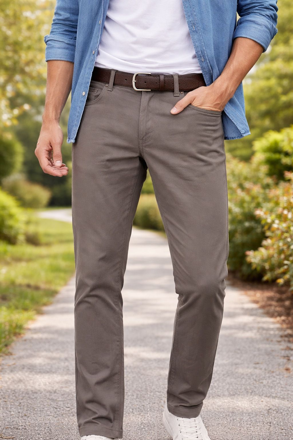 Pantalon sport extensible PROJEK (ARACHIDE - 262393) MODÈLE: 148100