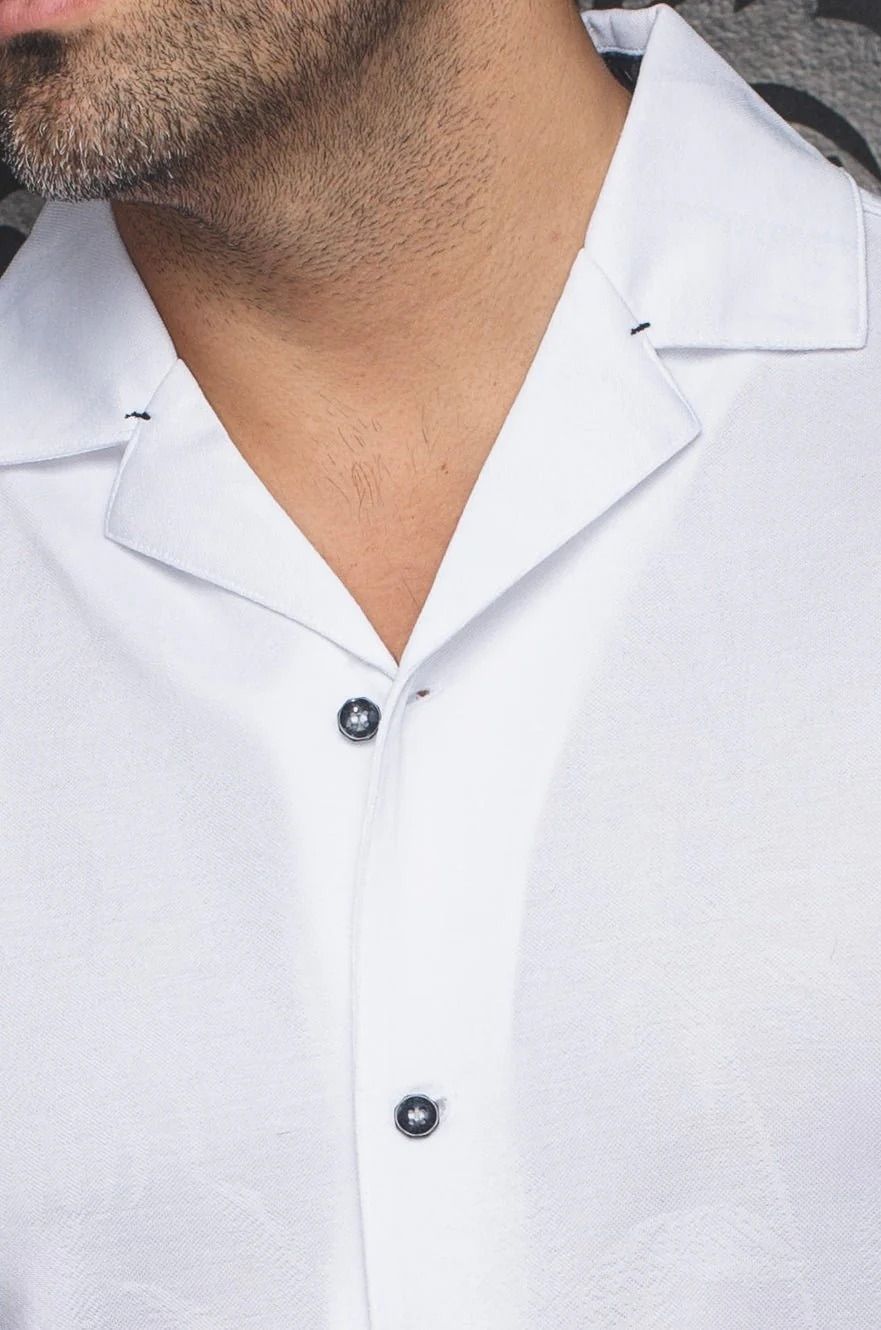 Chemise sport manches courtes AU NOIR (WHITE - 262442) MODÈLE: BRAHEA-T
