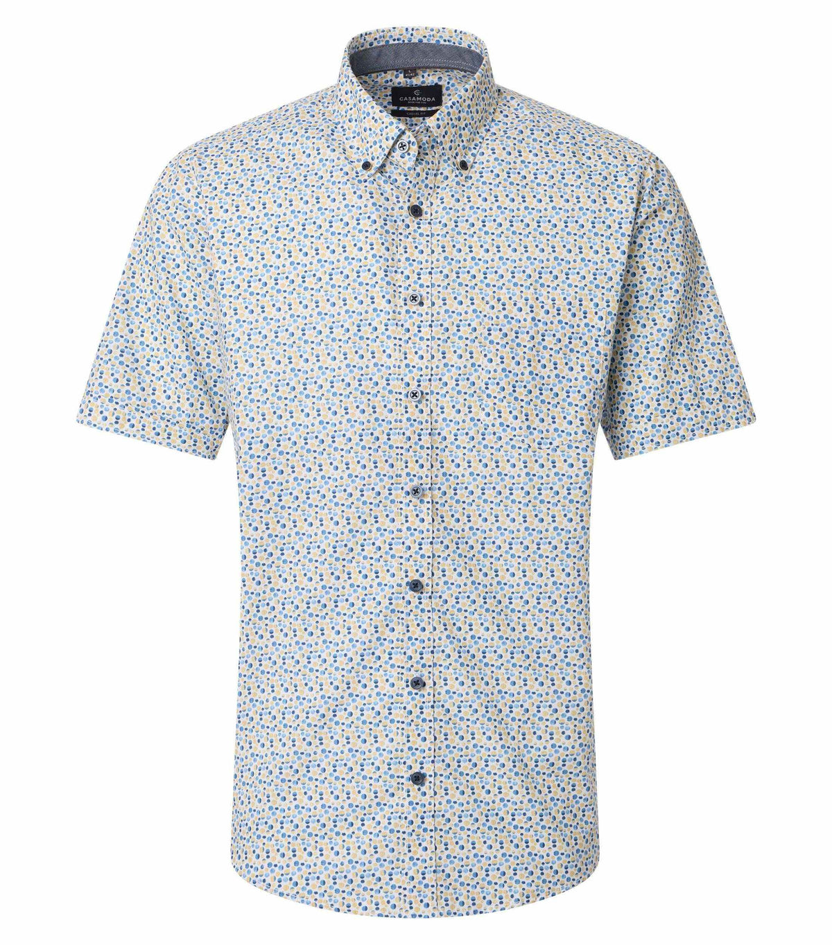 Chemise sport manches courtes CASA-MODA (500-JAUNE - 262546) MODÈLE: 126130301