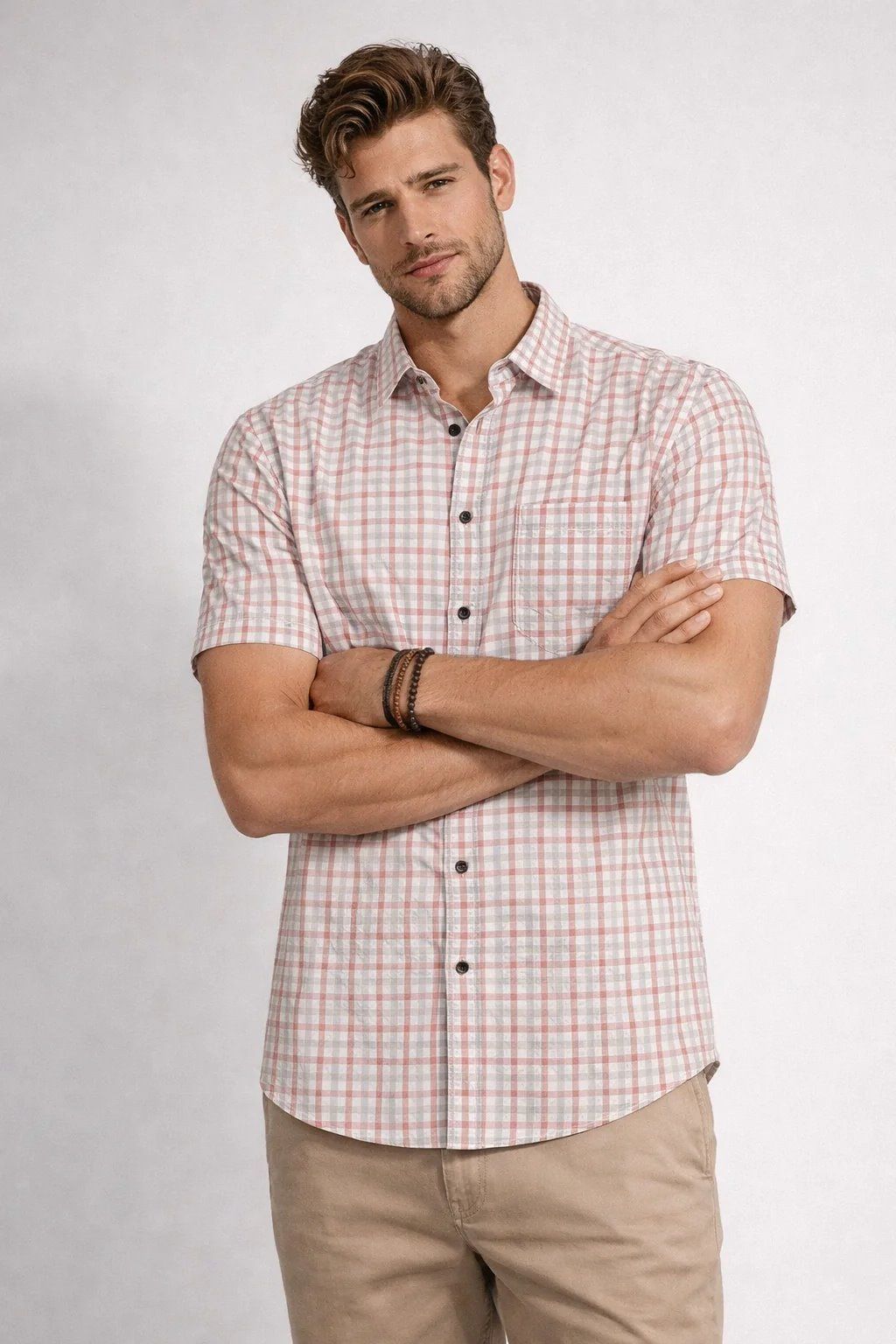 Chemise sport manches courtes LOIS (71-BRICK - 262557) MODÈLE: 1315