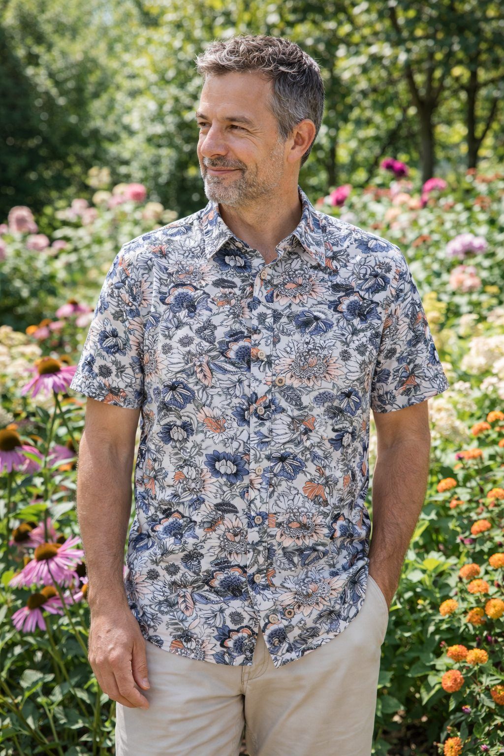 Chemise Manches Courtes ELDORADO (GRIS VOLCAN - 262583) MODÈLE: 2615