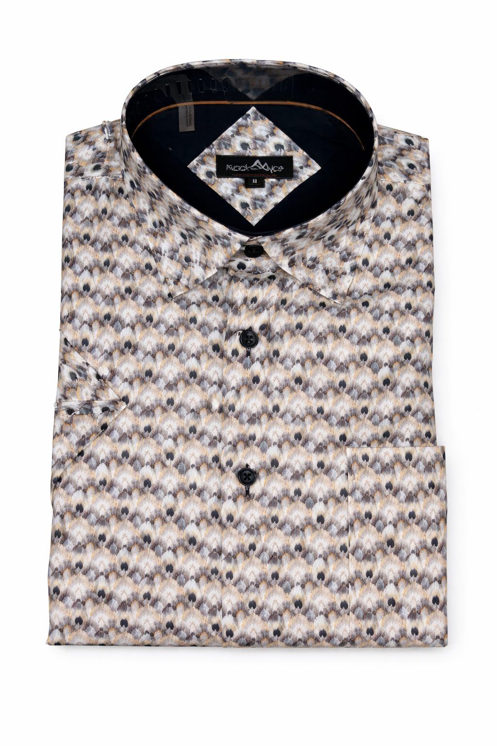Chemise Manches Courtes BLACK ICE (MARINE - 262587) MODÈLE: S26BIS4644