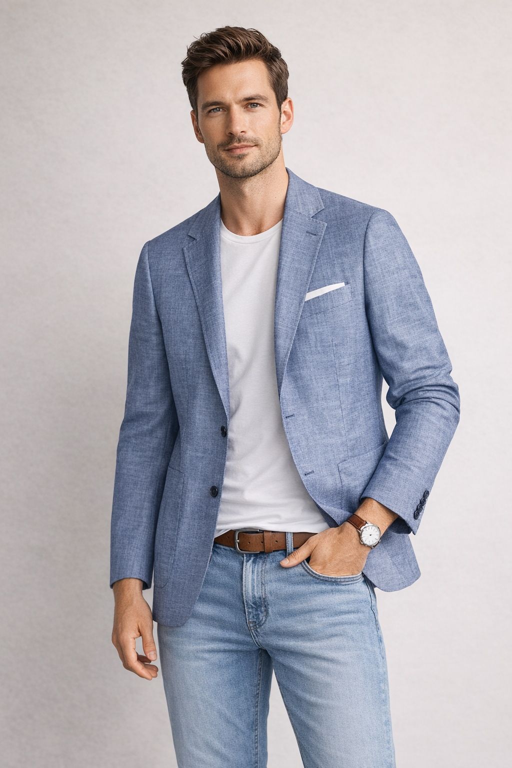 Veston léger CALVIN KLEIN (BLEU - 262591) MODÈLE: MMLL17AX0363