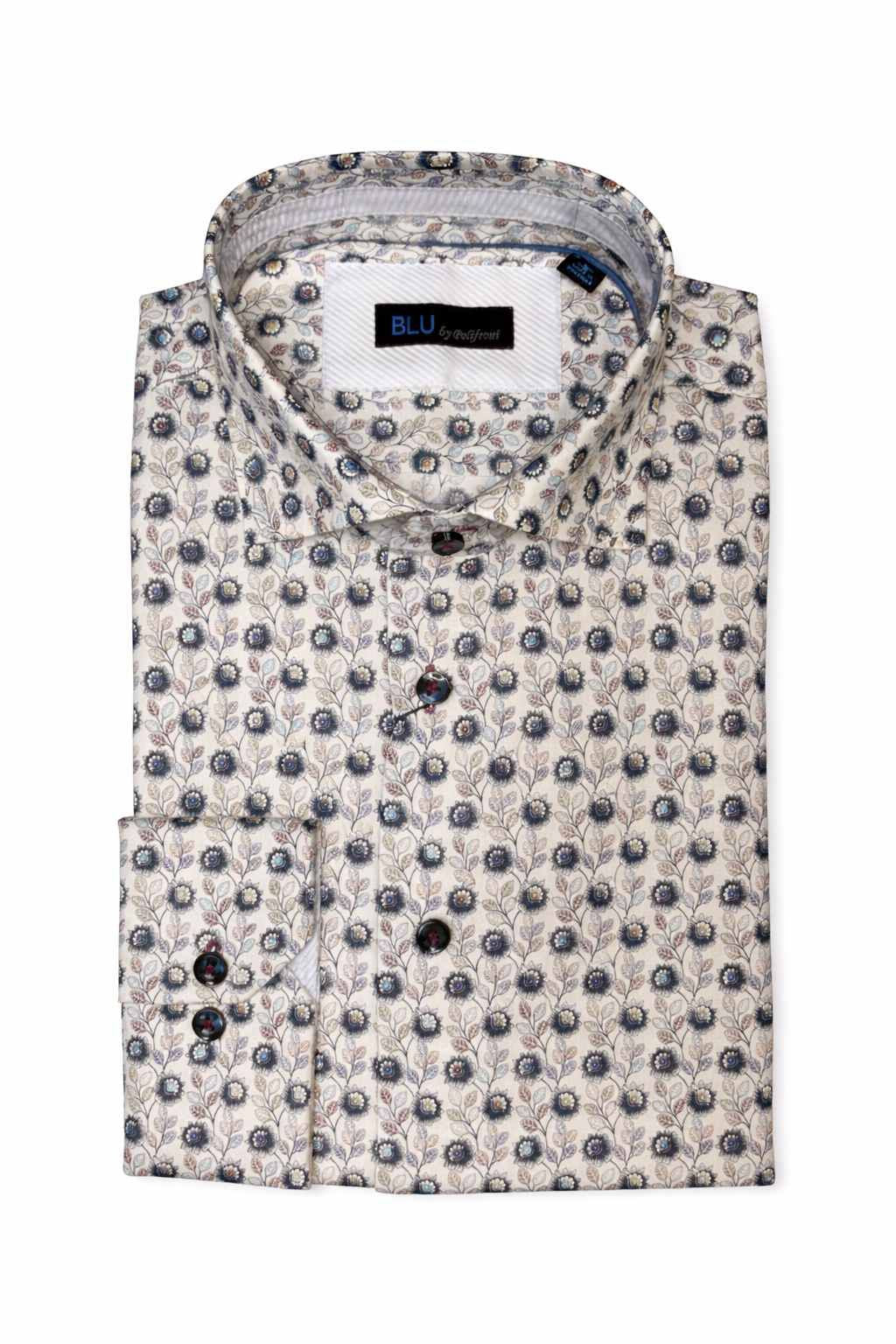 Chemise sport manches longues BLU (18-BLEU - 262599) MODÈLE: B2652209