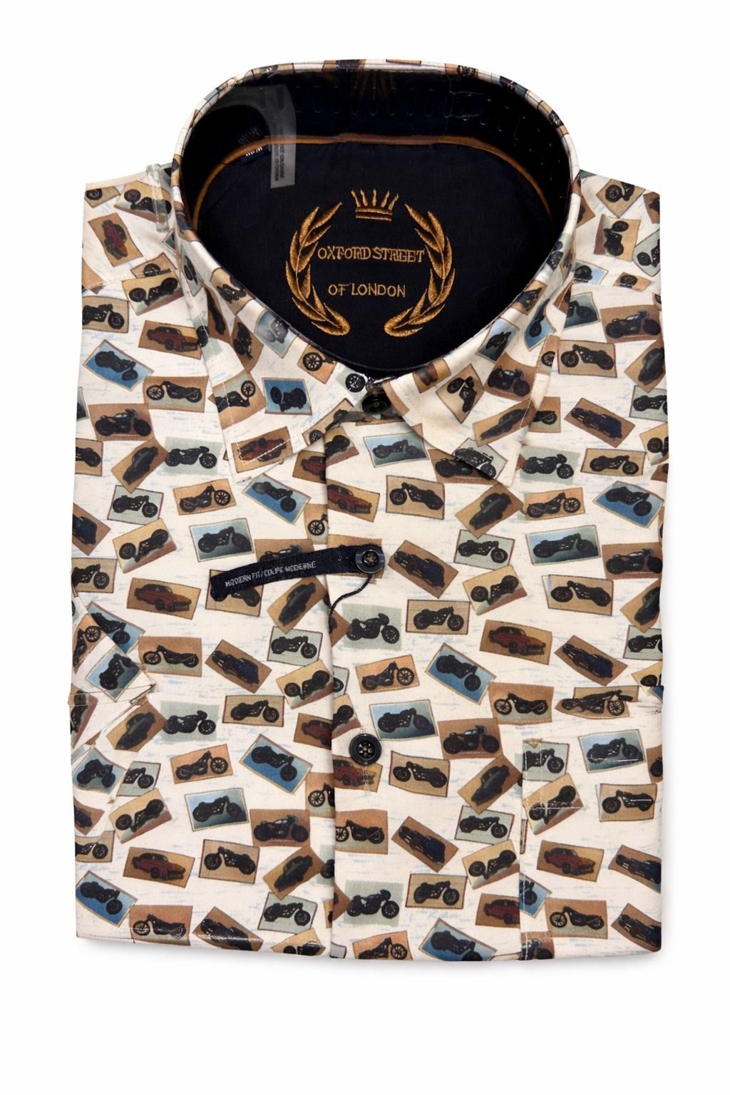 Chemise sport manches courtes OXFORD STREET (BLANC - 262618) MODÈLE: S26OX4581