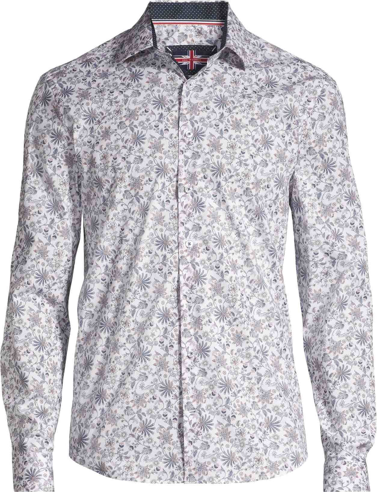 Chemise sport manches longues SOUL of LONDON (100-BLANC - 262640) MODÈLE: SOSL261713