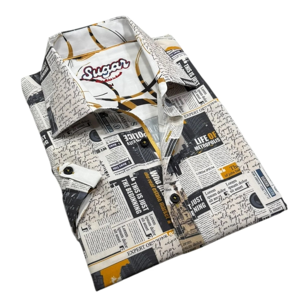 Chemise Manches Courtes SUGAR (PAPIER - 262653) MODÈLE: NEWS-S