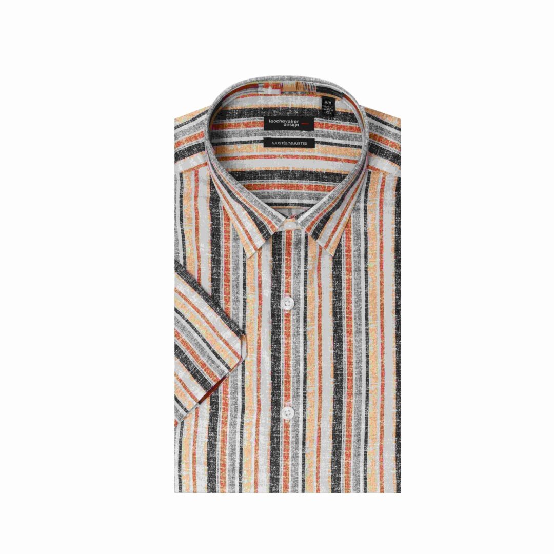 Chemise Manches Courtes LEO CHEVALIER (23-TAUPE - 262667) MODÈLE: 626219
