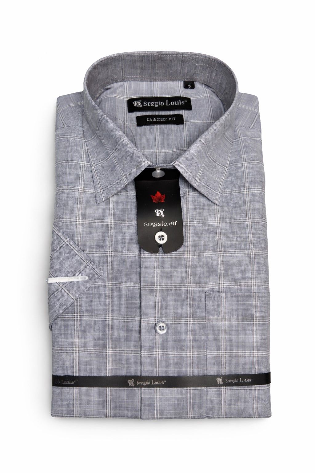 Chemise Manches Courtes SERGIO LOUIS (002-GRIS - 262670) MODÈLE: SGS-56402
