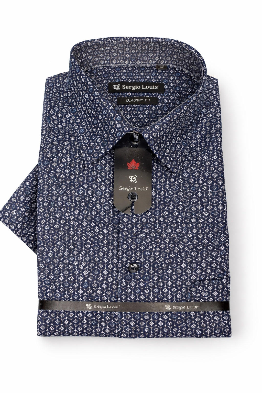 Chemise Manches Courtes SERGIO LOUIS (MARINE - 262672) MODÈLE: YS-56473K