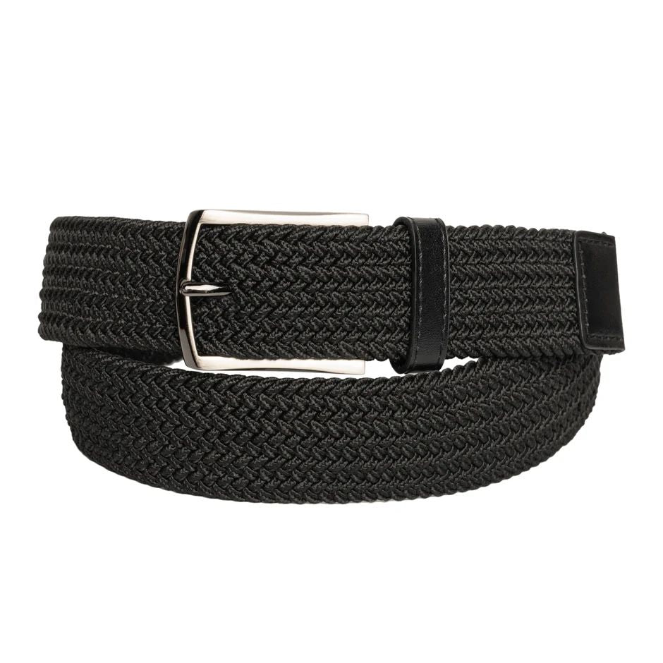 Ceinture élastique noir CUSTOM LEATHER (04-NOIR - 262708) MODÈLE: 4844