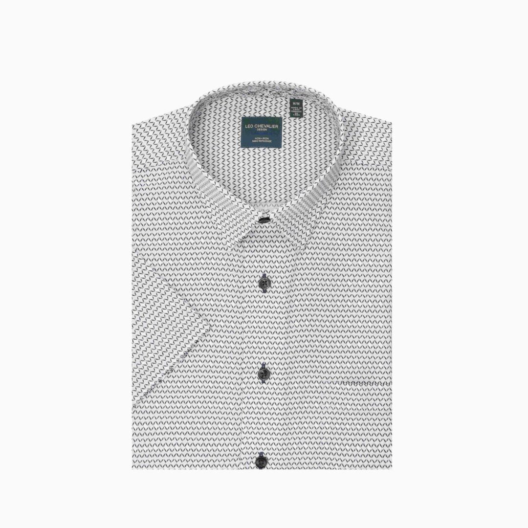 Chemise sport manches courtes LEO CHEVALIER (32-GRIS - 262735) MODÈLE: 626371
