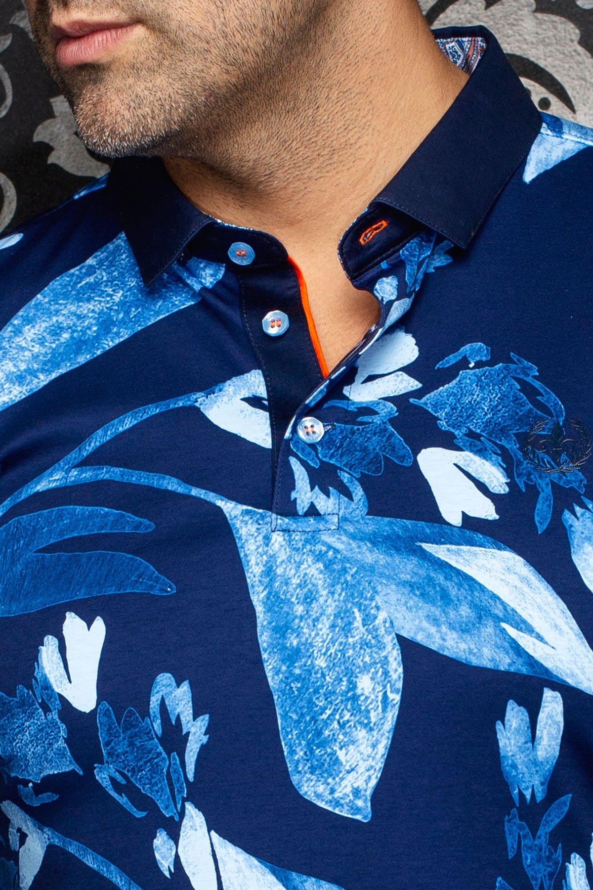 Polo manches courtes AU NOIR (MARINE - 262750) MODÈLE: GLEN