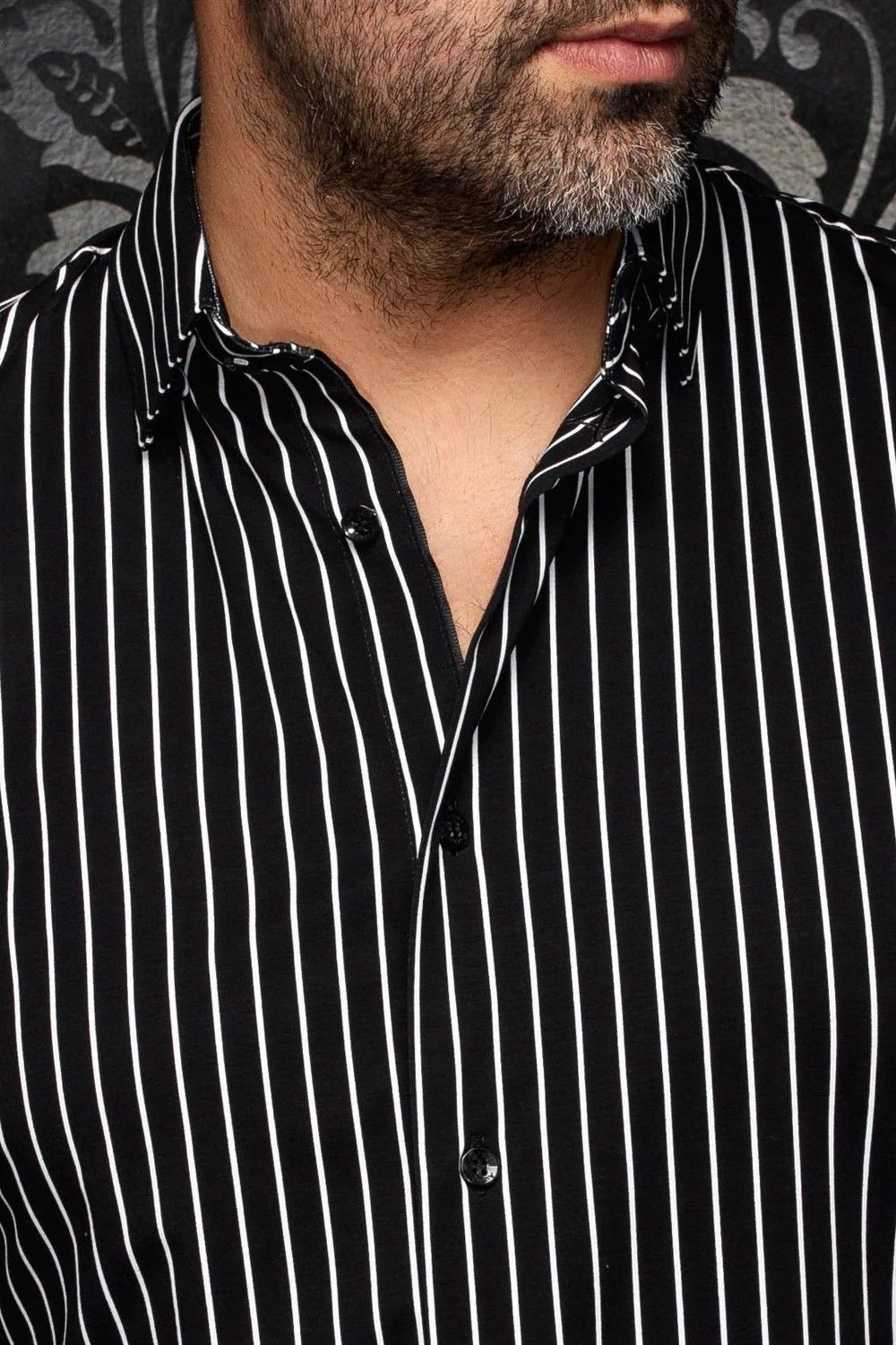 Chemise sport manches longues extensible AU NOIR (NOIR - 262758) MODÈLE: ALEXANDER MSP