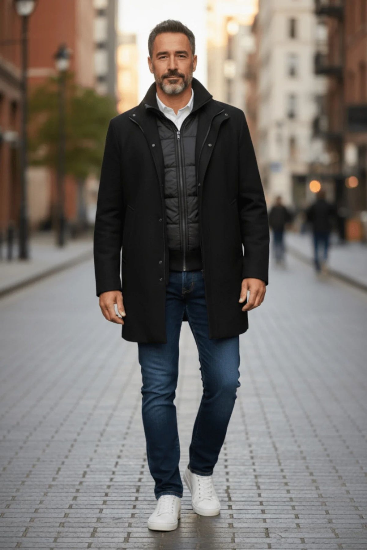 Manteau lainage AU NOIR (NOIR - 262760) MODÈLE: WATSON