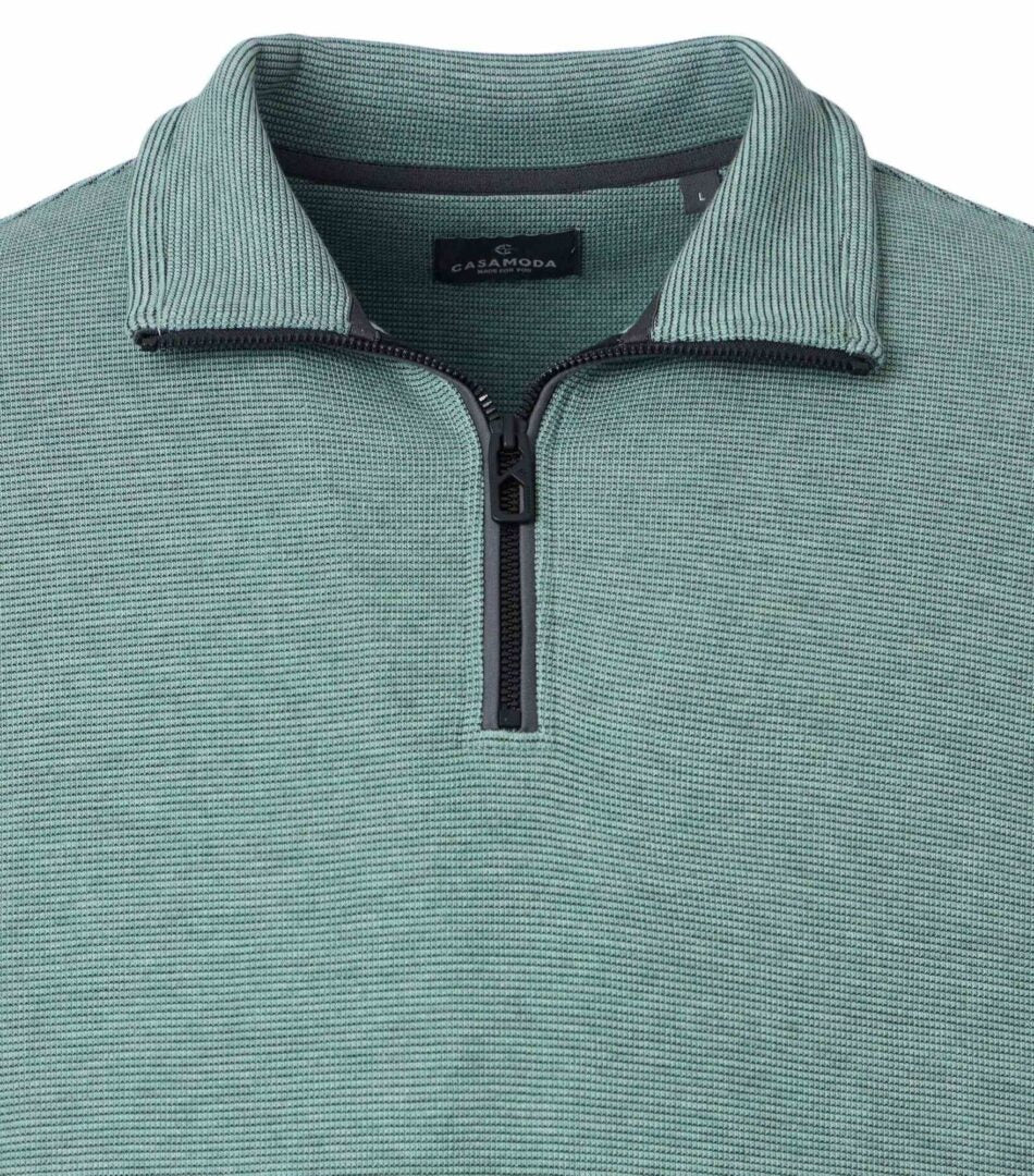 Chandail col montant à fermeture éclair CASA-MODA (364-BLUE SURF - 262763) MODÈLE: 126360010