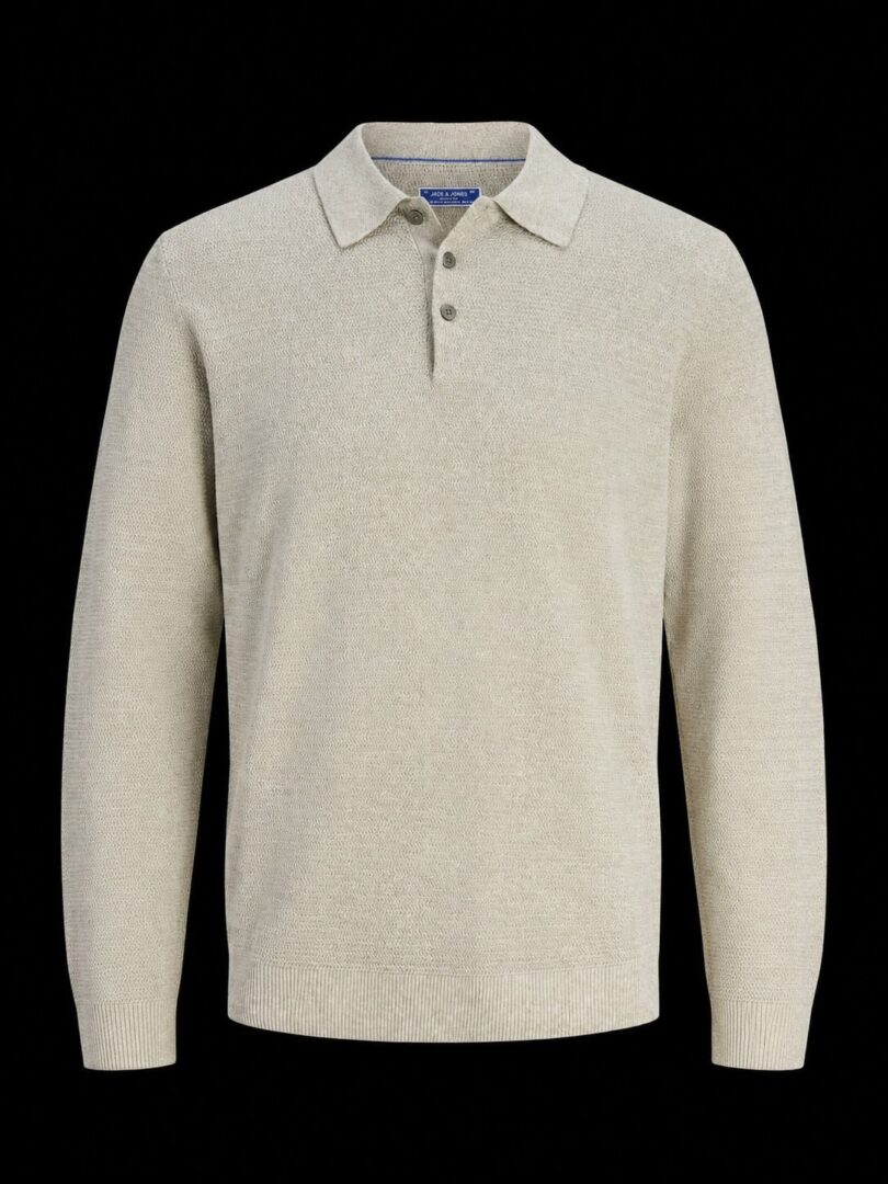 POLO TRICOT MANCHES LONGUES JACK&JONES (MERMAID TWIST - 262784) MODÈLE: 12299904