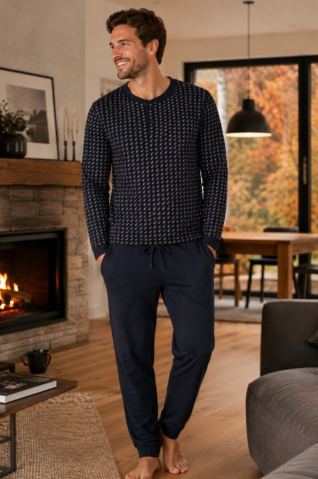 PYJAMAS MANCHES LONGUES PUNTO BLANCO (100-BLEU - 262788) MODÈLE: 3475870